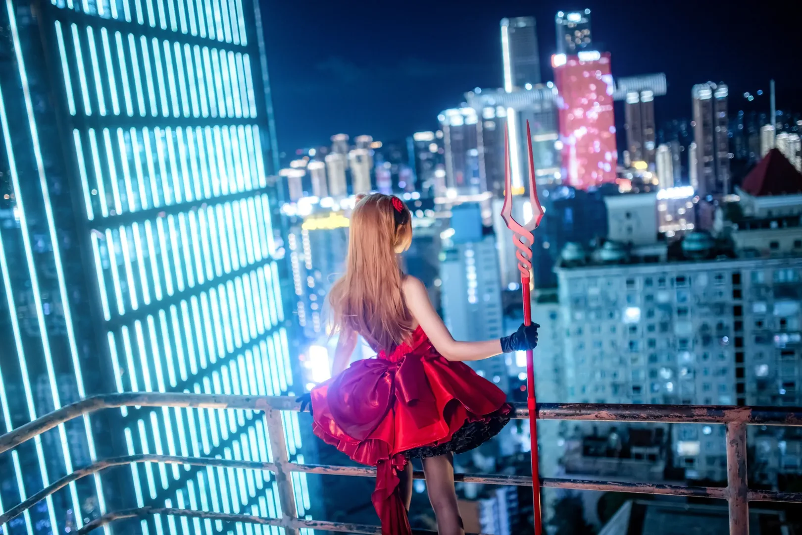 EVA, 明日香cos, cosplay正片, 二次元拍摄, 重庆夜景人像 - 第2张