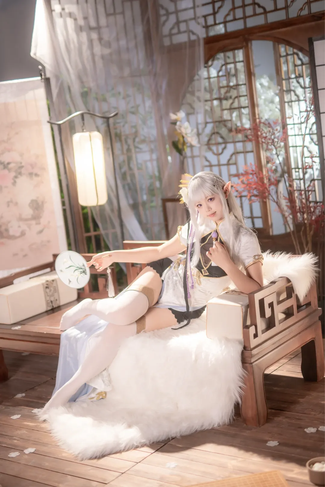 从零开始的异世界生活, 爱蜜莉雅cos, cosplay摄影, 青岛cos, 二次元旗袍 - 第6张