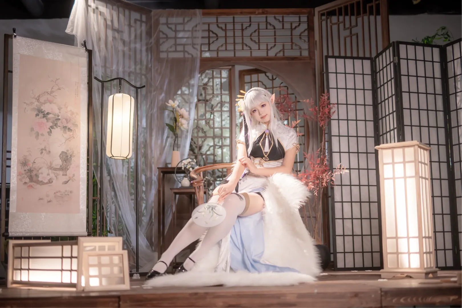 从零开始的异世界生活, 爱蜜莉雅cos, cosplay摄影, 青岛cos, 二次元旗袍 - 第8张