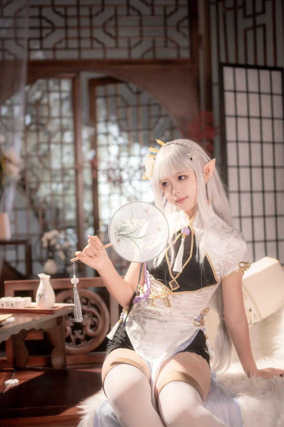 从零开始的异世界生活, 爱蜜莉雅cos, cosplay摄影, 青岛cos, 二次元旗袍 - 第9张