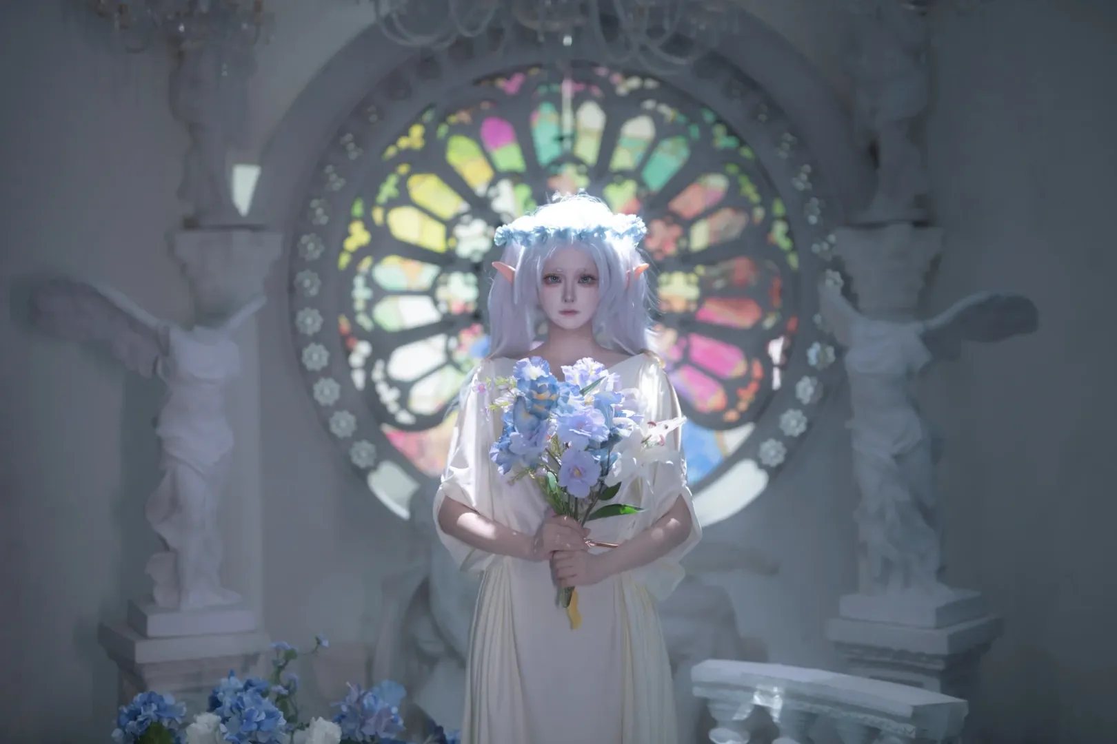 Frieren: Beyond Journey's End, Frieren cosplay, Elf cosplay, Qingdao ACG photography, Mucha-style cosplay