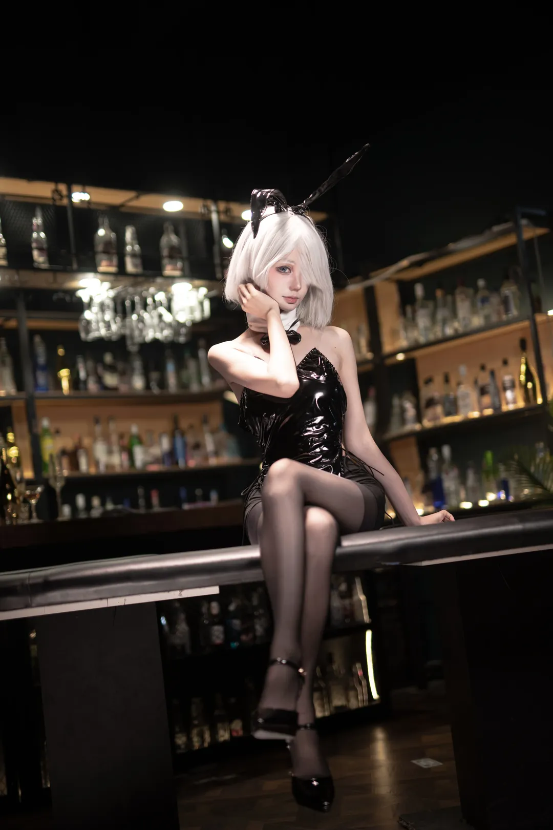 二次元撮影, バニーガール, ニーア オートマタ, コスプレ撮影, 2Bコスプレ - 3枚目
