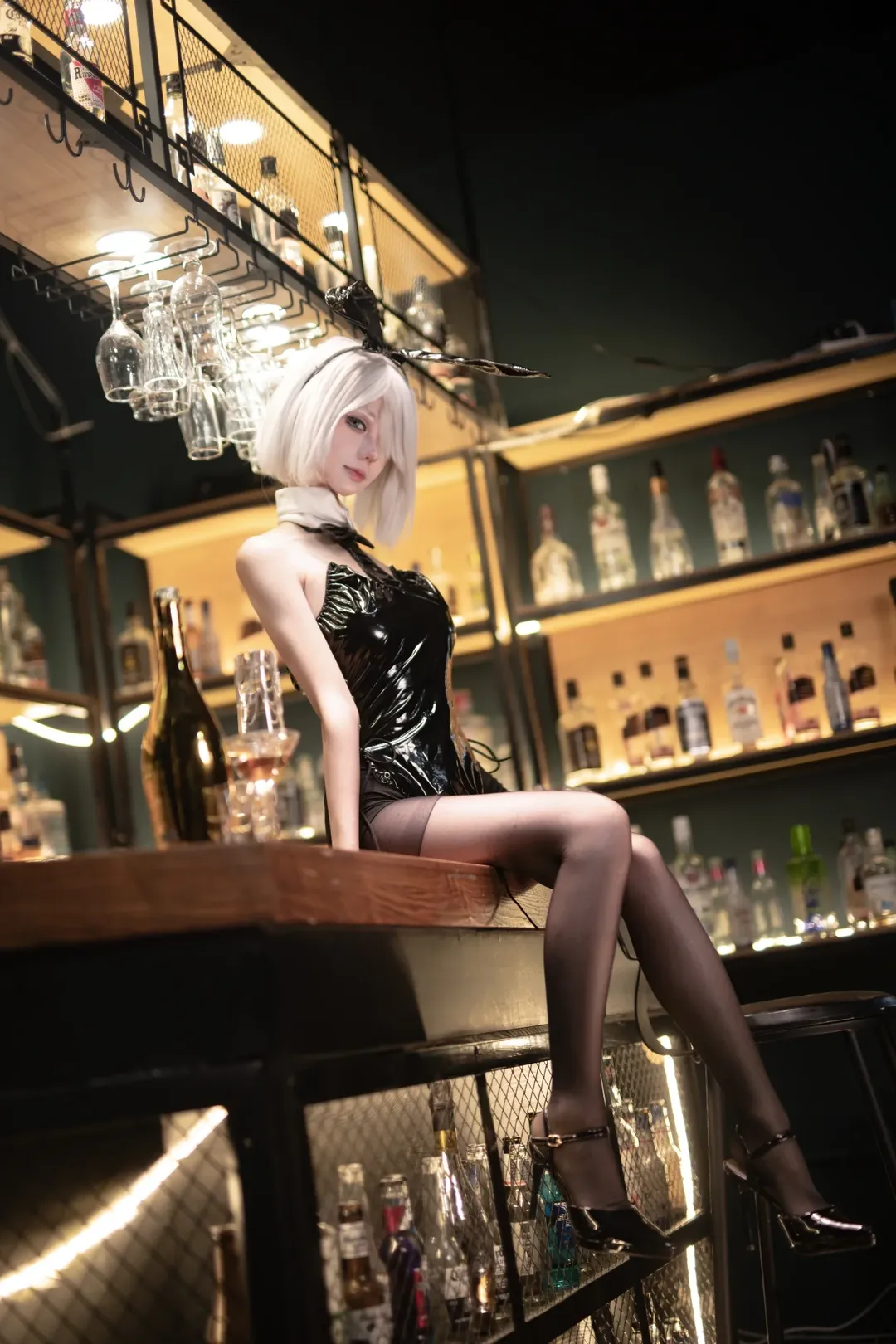 二次元撮影, バニーガール, ニーア オートマタ, コスプレ撮影, 2Bコスプレ - 5枚目