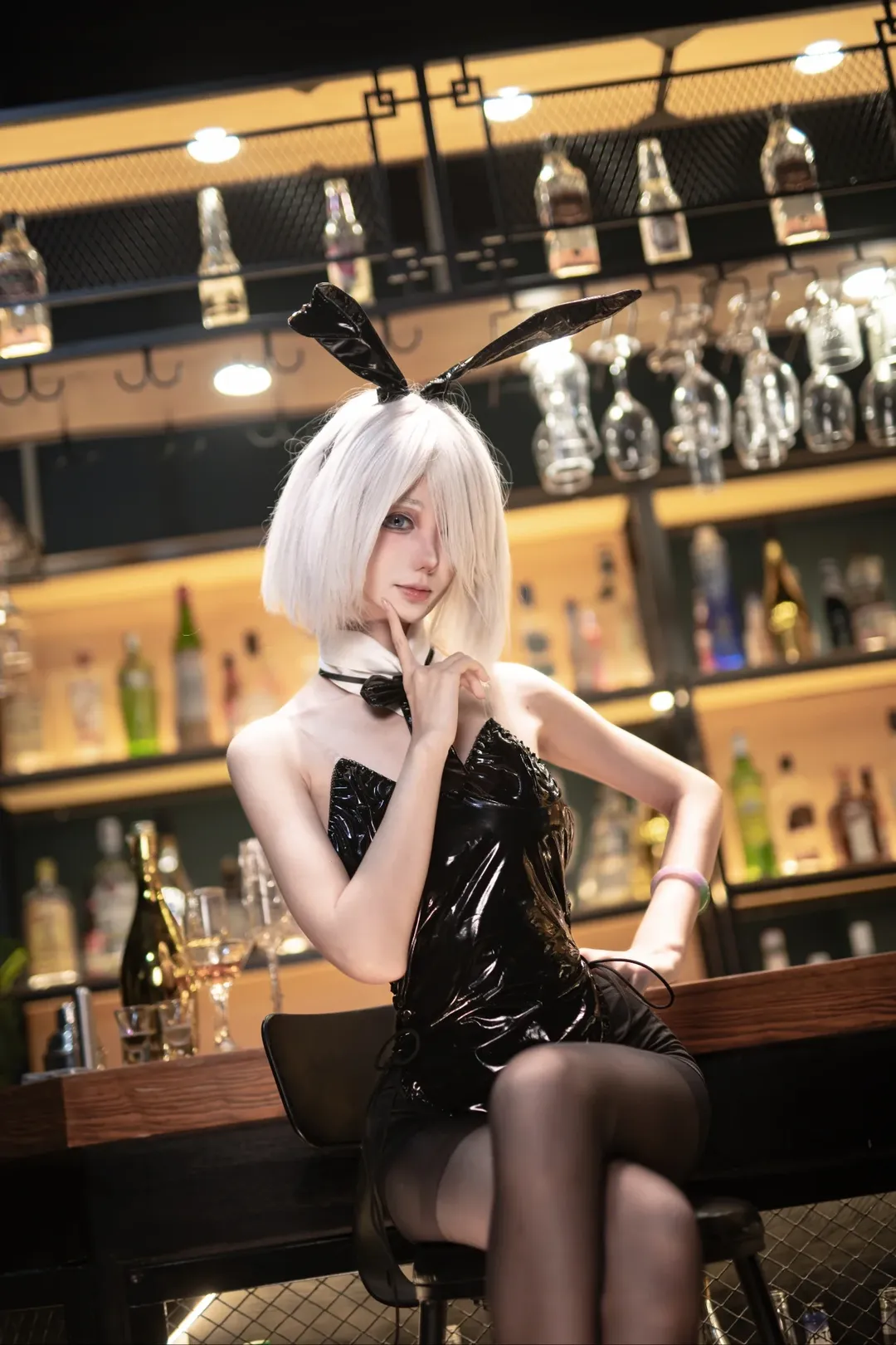 二次元撮影, バニーガール, ニーア オートマタ, コスプレ撮影, 2Bコスプレ - 6枚目