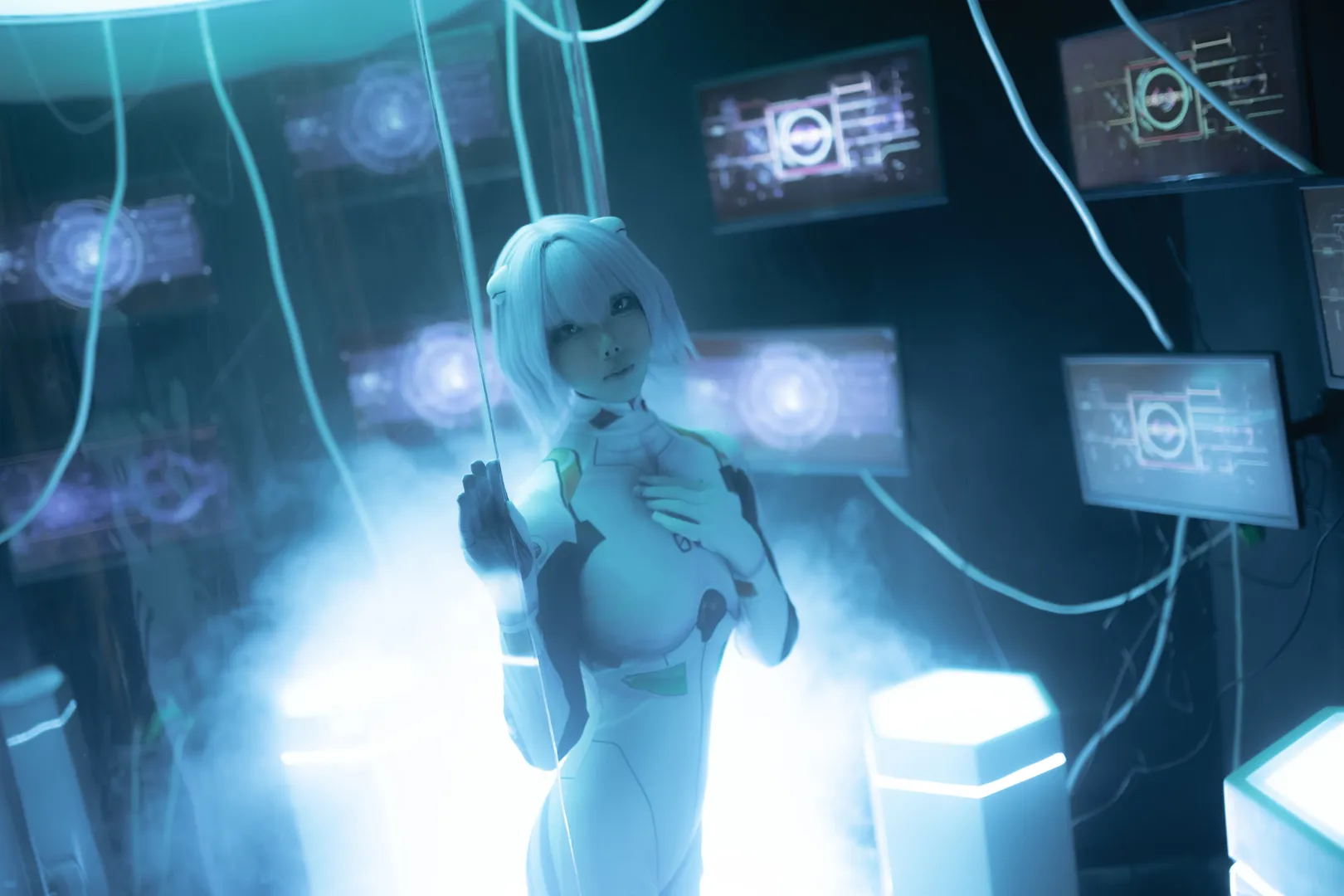 綾波レイコスプレ, 新世紀エヴァンゲリオン, SF風コスプレ, エヴァンゲリオン コスプレ, 青島 二次元撮影 - 10枚目