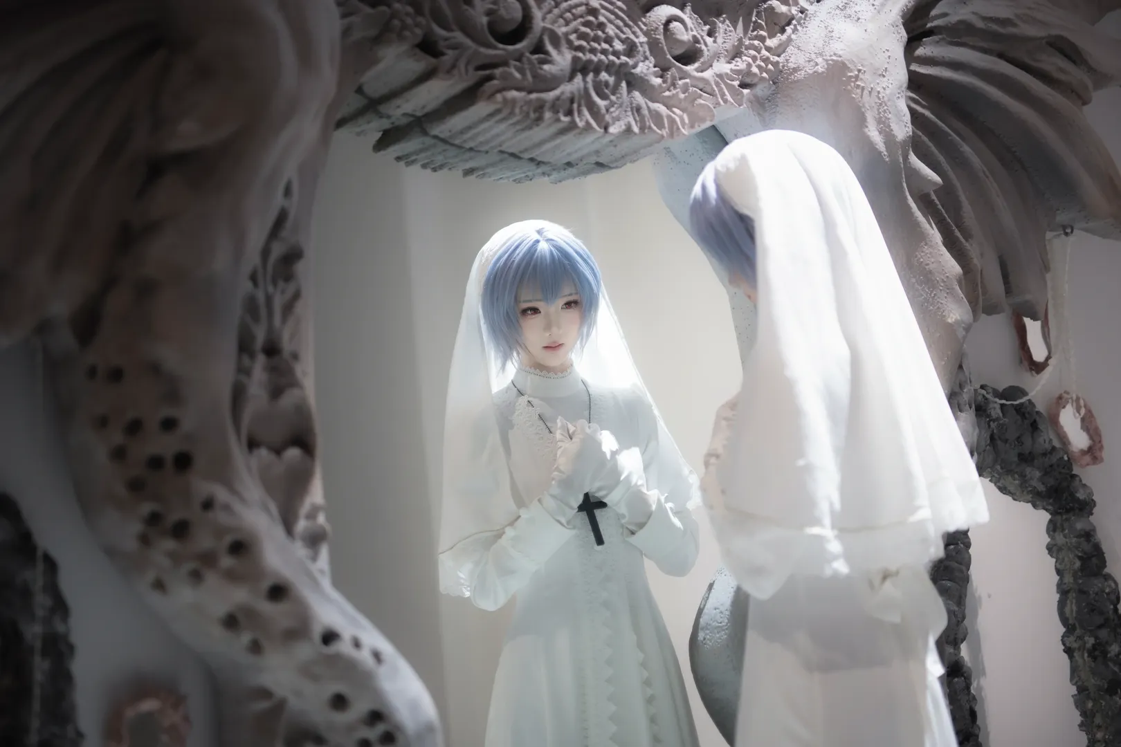 二次元撮影, 綾波レイコスプレ, 新世紀エヴァンゲリオン, 重慶撮影募集, シスタースタイル - 4枚目