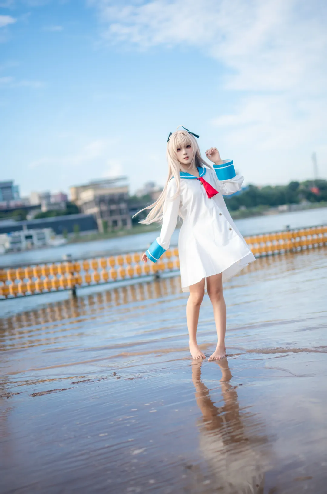 二次元摄影, galgame, 水手服穿搭, 亚托莉cos, ATRI - 第1张