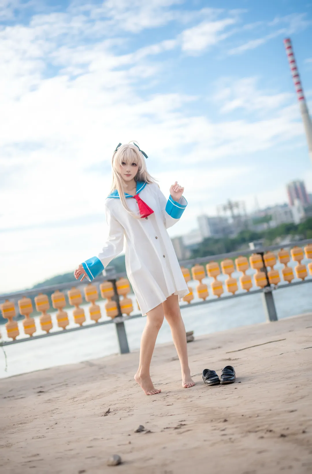 二次元摄影, galgame, 水手服穿搭, 亚托莉cos, ATRI - 第3张