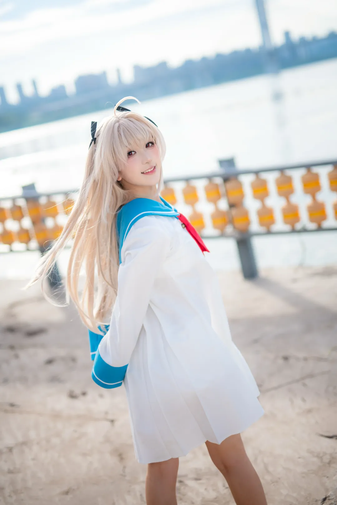 二次元摄影, galgame, 水手服穿搭, 亚托莉cos, ATRI
