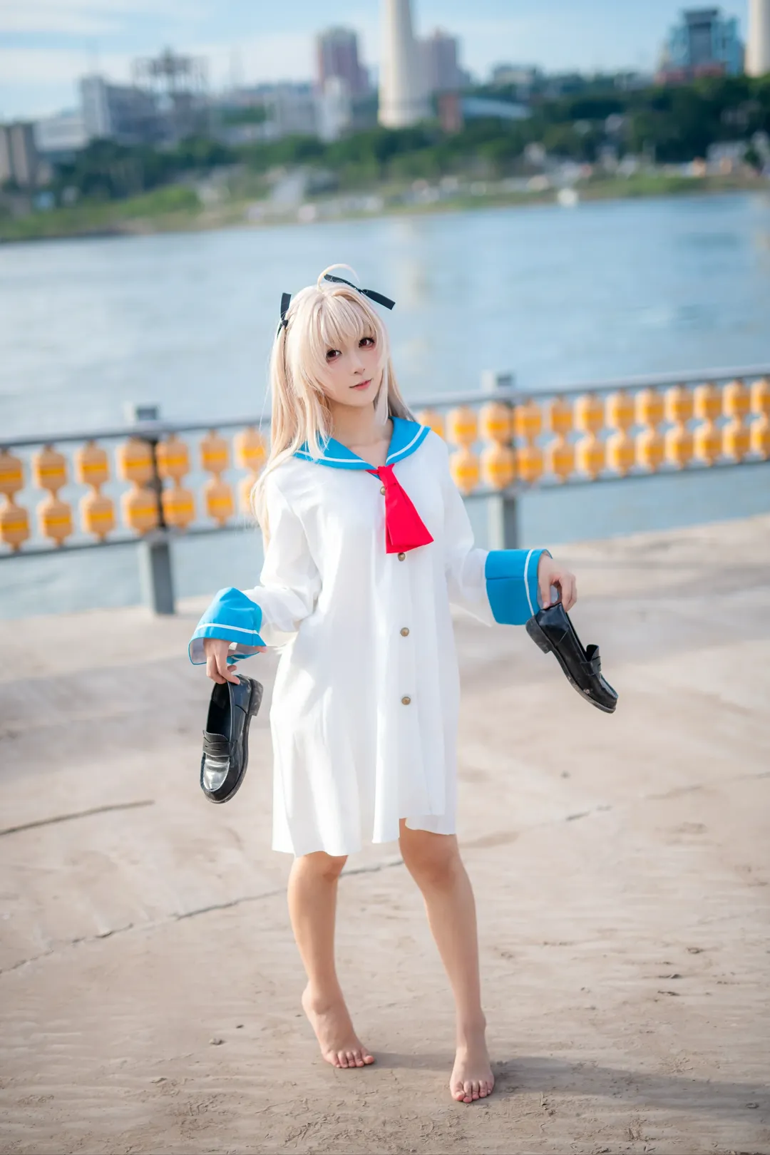 二次元摄影, galgame, 水手服穿搭, 亚托莉cos, ATRI - 第5张