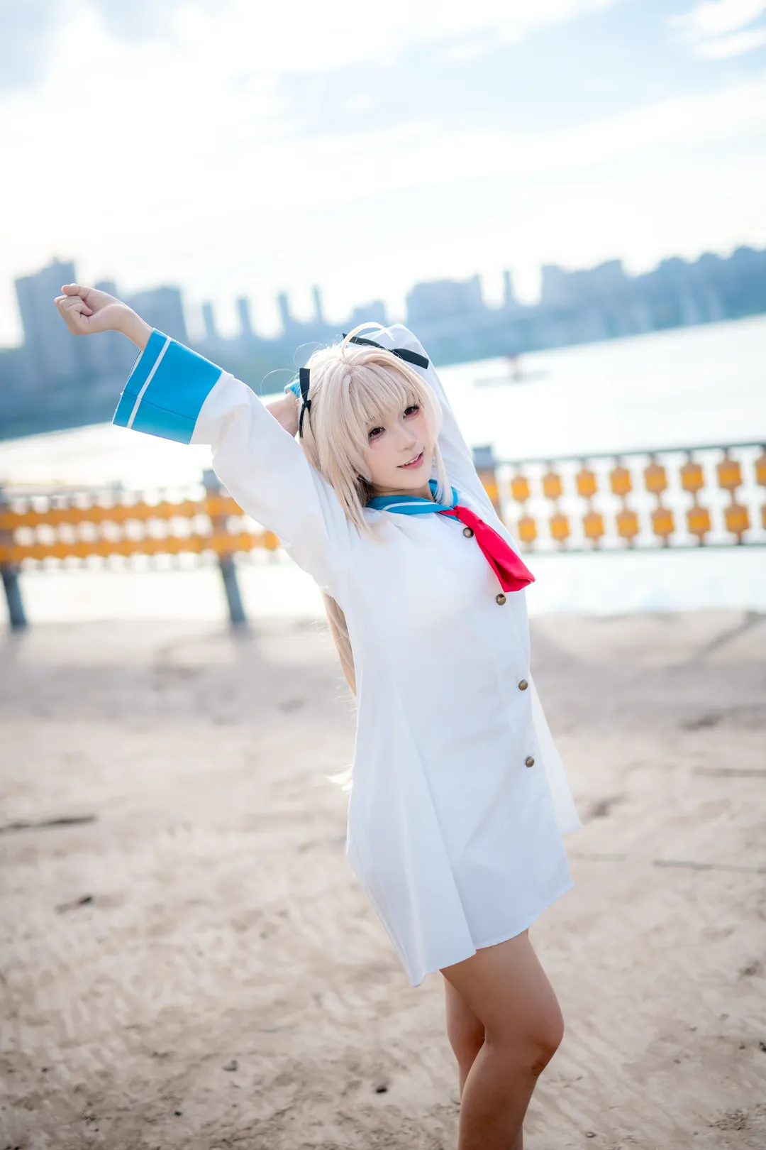 二次元摄影, galgame, 水手服穿搭, 亚托莉cos, ATRI - 第7张
