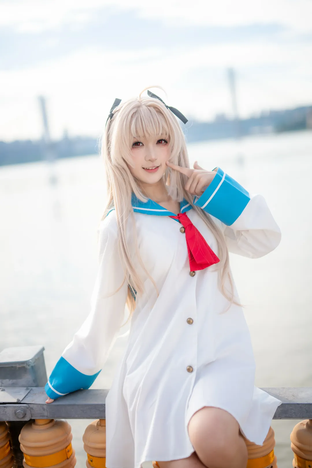 二次元摄影, galgame, 水手服穿搭, 亚托莉cos, ATRI - 第9张