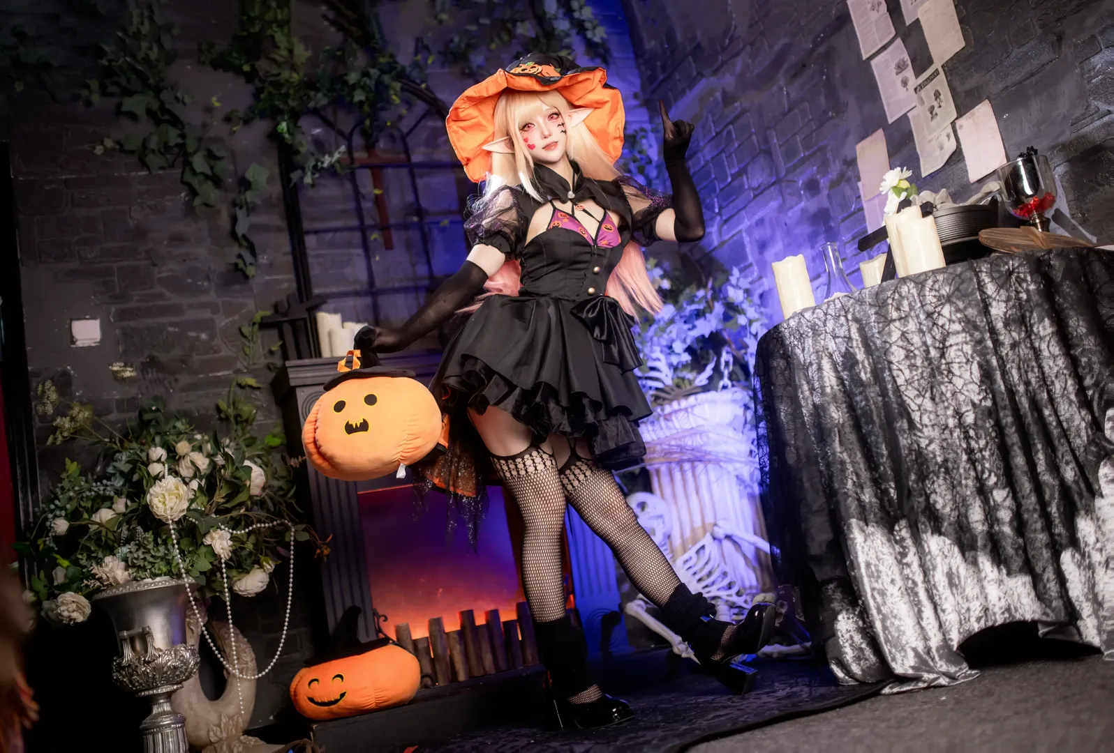二次元摄影, cosplay正片, 喜多川海梦cos, 更衣人偶坠入爱河, 万圣节拍照 - 第5张