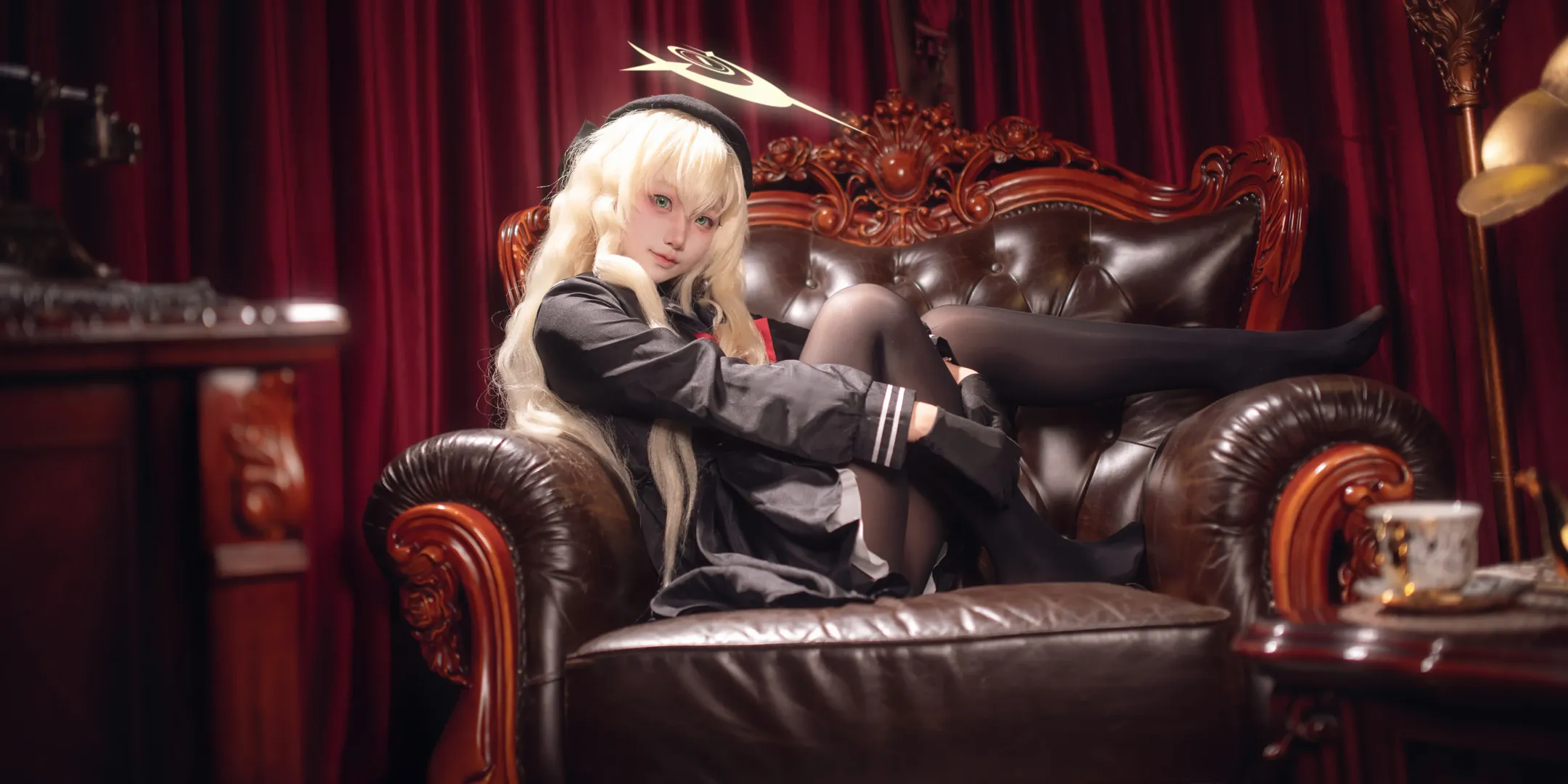 二次元摄影, 蔚蓝档案, 笑面教授cos, 重庆cosplay, 正片分享 - 第6张