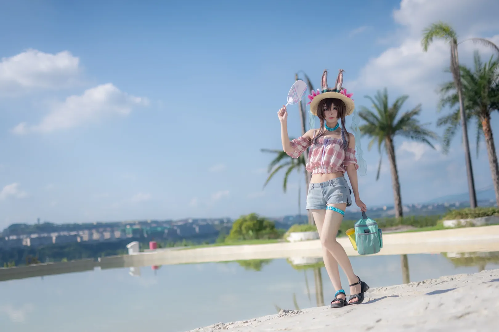 コスプレ写真, 水着コスプレ, アークナイツ, アーミヤ コスプレ, 重慶コスプレ