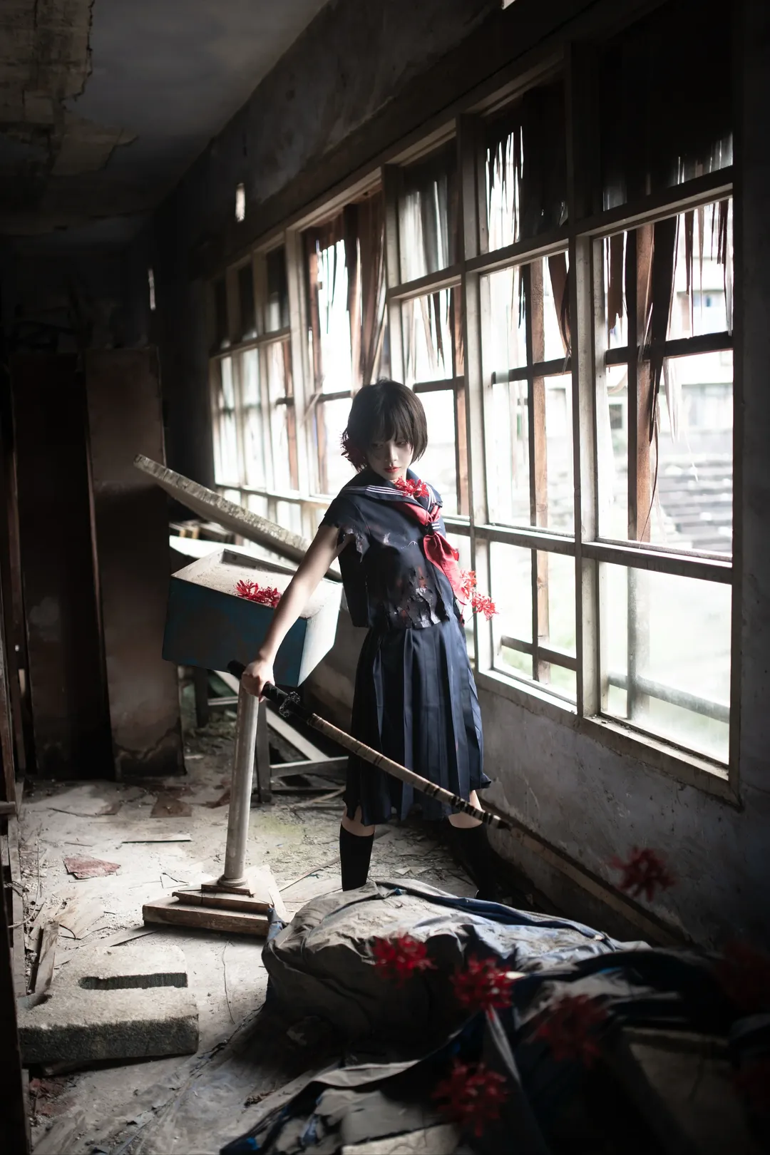 二次元cos, 废墟摄影, cosplay正片, 深水雏子cos, 寂静岭f