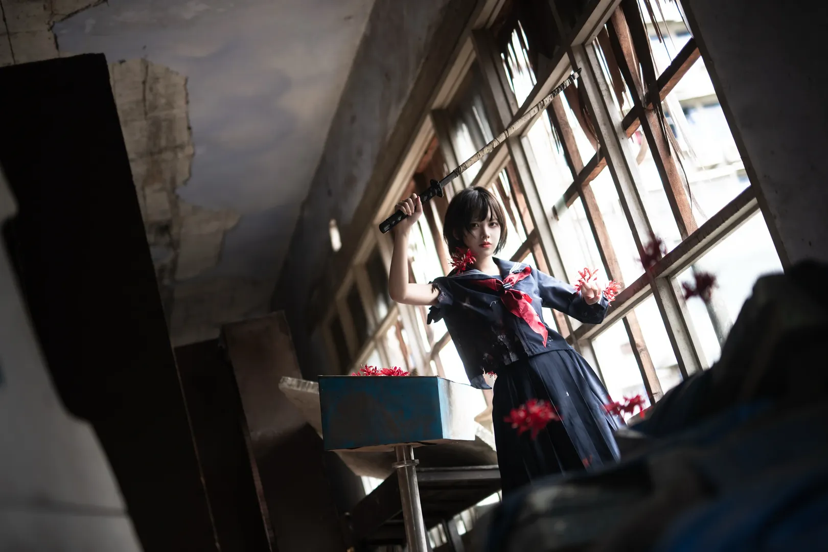 二次元cos, 废墟摄影, cosplay正片, 深水雏子cos, 寂静岭f - 第6张