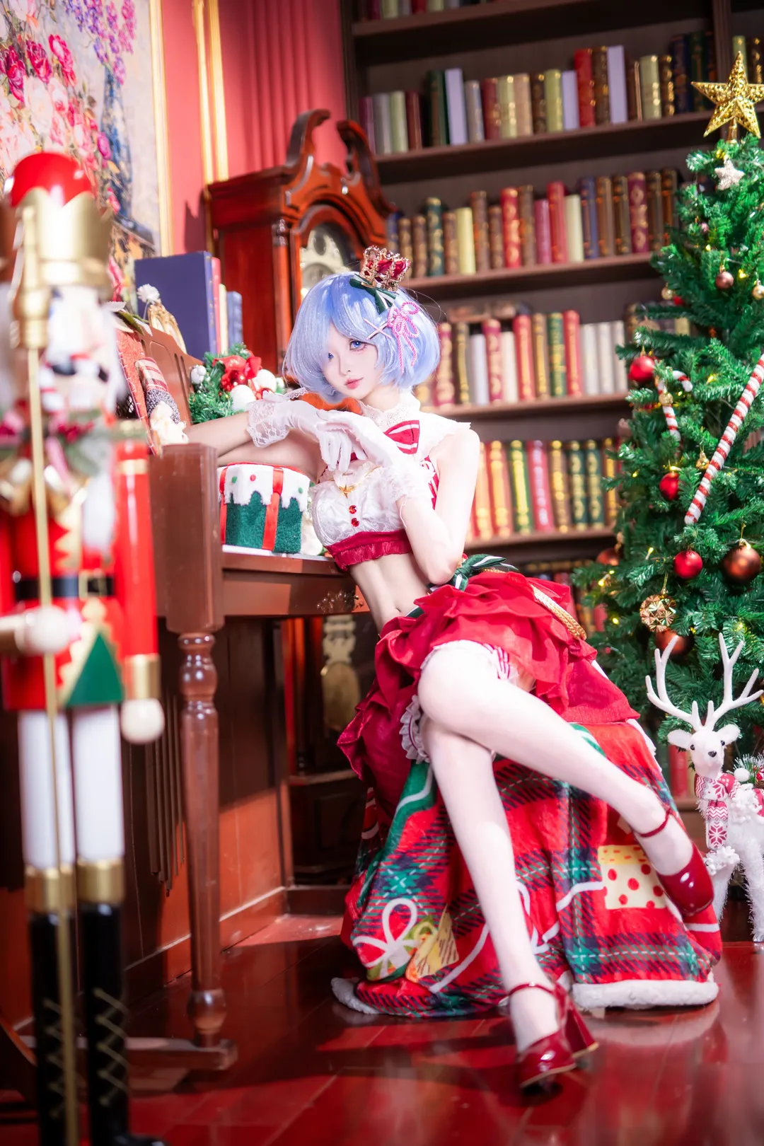 二次元撮影, Re:ゼロから始める異世界生活, レム コスプレ, クリスマス コスプレ, 重慶コスプレイヤー - 11枚目
