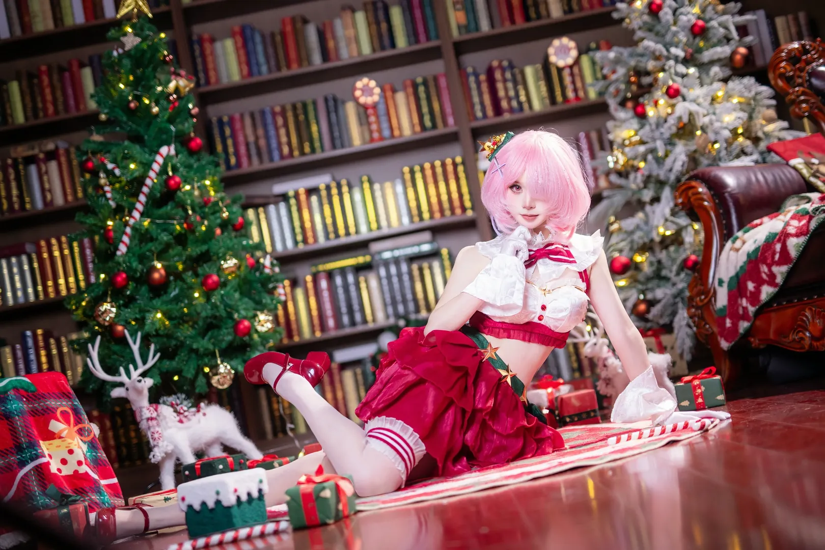 二次元摄影, 从零开始的异世界生活, cosplay分享, 拉姆cos, 圣诞cosplay - 第2张