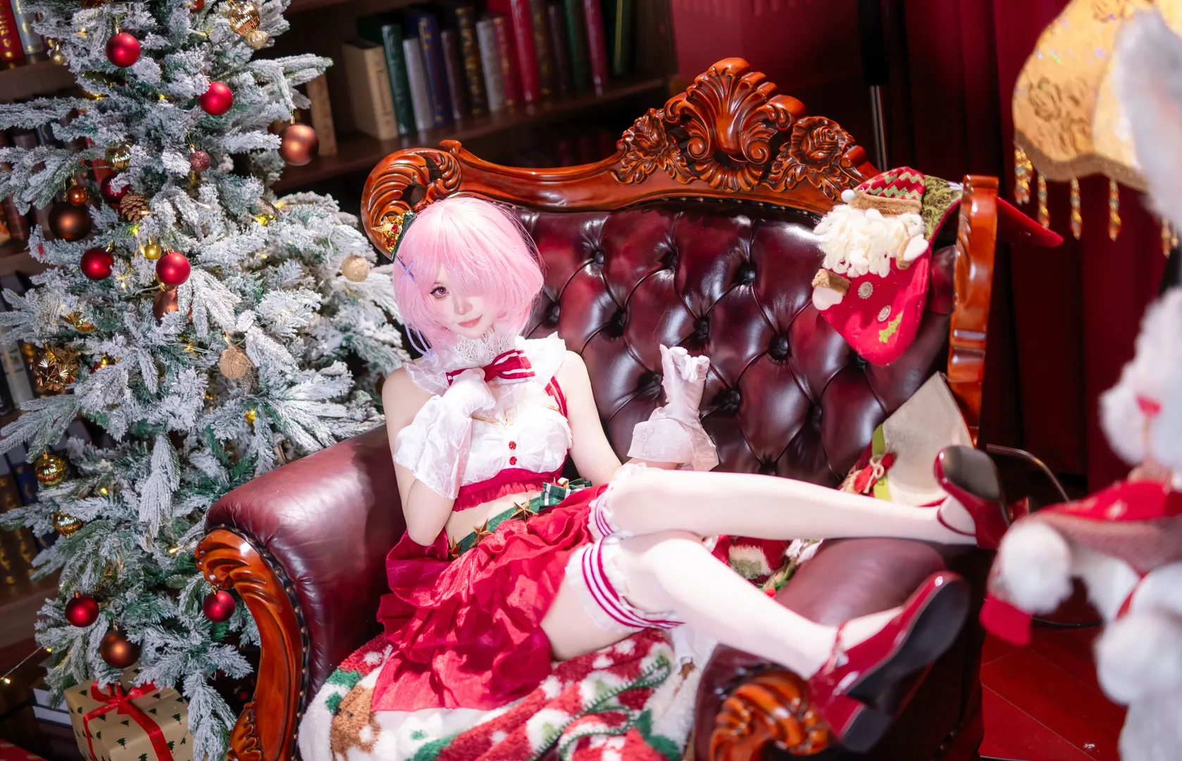 二次元摄影, 从零开始的异世界生活, cosplay分享, 拉姆cos, 圣诞cosplay - 第3张