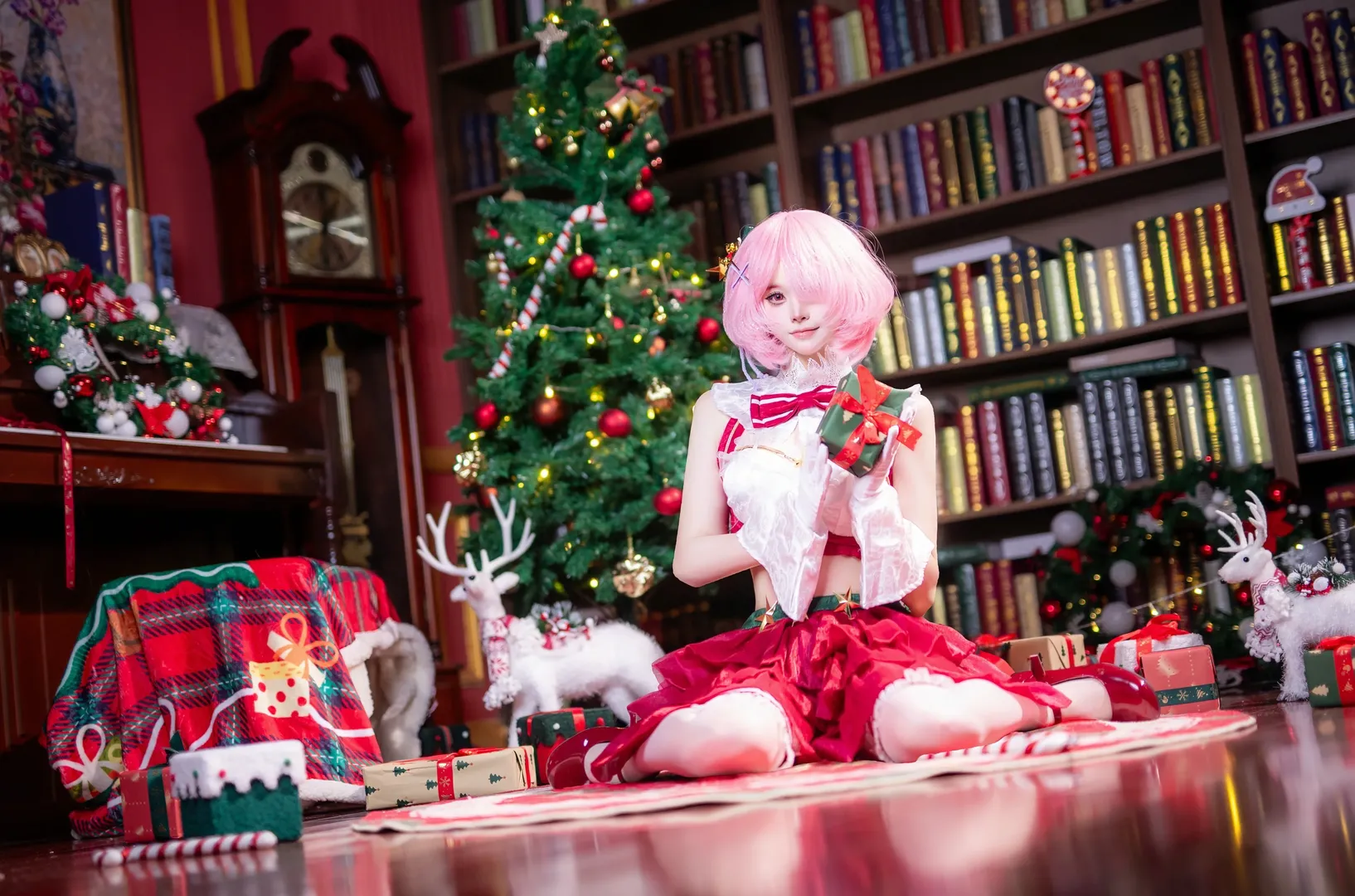 二次元摄影, 从零开始的异世界生活, cosplay分享, 拉姆cos, 圣诞cosplay - 第4张