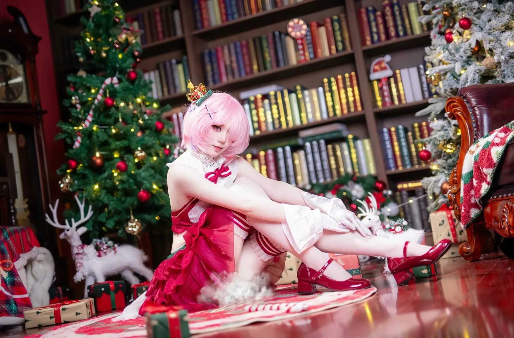 二次元摄影, 从零开始的异世界生活, cosplay分享, 拉姆cos, 圣诞cosplay - 第6张