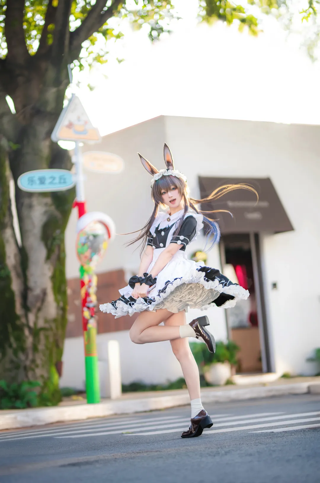 二次元摄影, 明日方舟, 阿米娅cos, 女仆装cosplay, 重庆打卡 - 第7张