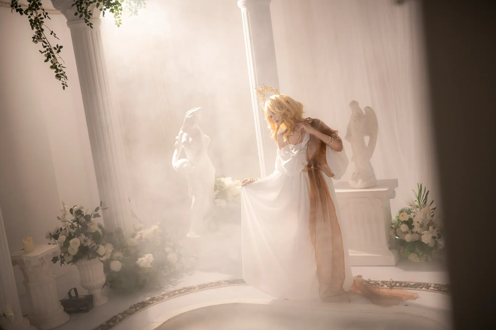 阿格莱雅cos, 崩坏星穹铁道, cosplay摄影, 二次元写真, 神明氛围感 - 第2张