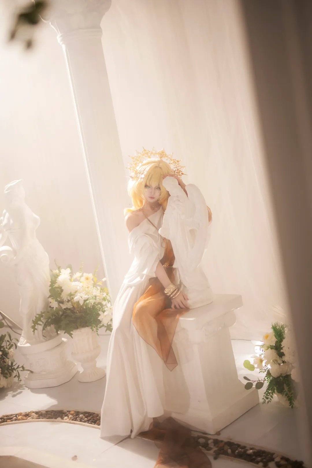 阿格莱雅cos, 崩坏星穹铁道, cosplay摄影, 二次元写真, 神明氛围感 - 第4张
