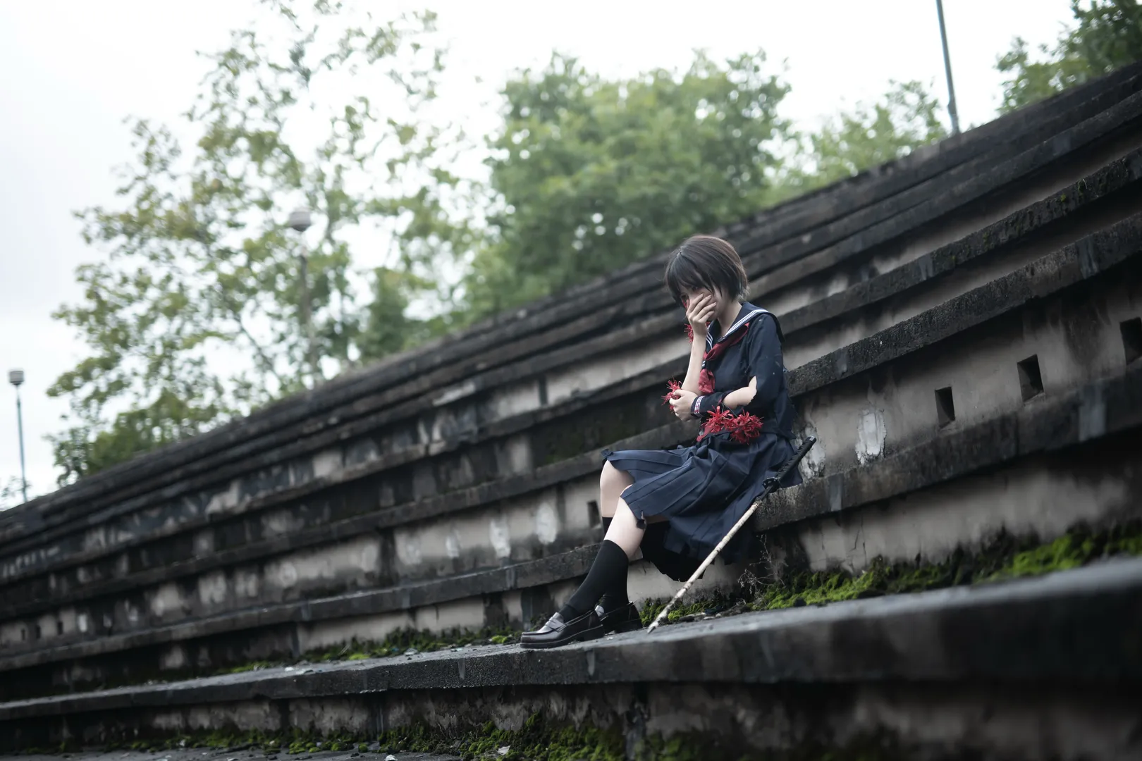 二次元摄影, 重庆cosplay, 深水雏子cos, 寂静岭f, 战损水手服cos - 第5张