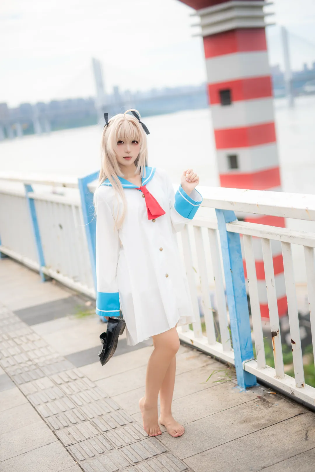 cos正片, 二次元cosplay, 水手服穿搭, 重庆外景摄影, 亚托莉cos - 第1张