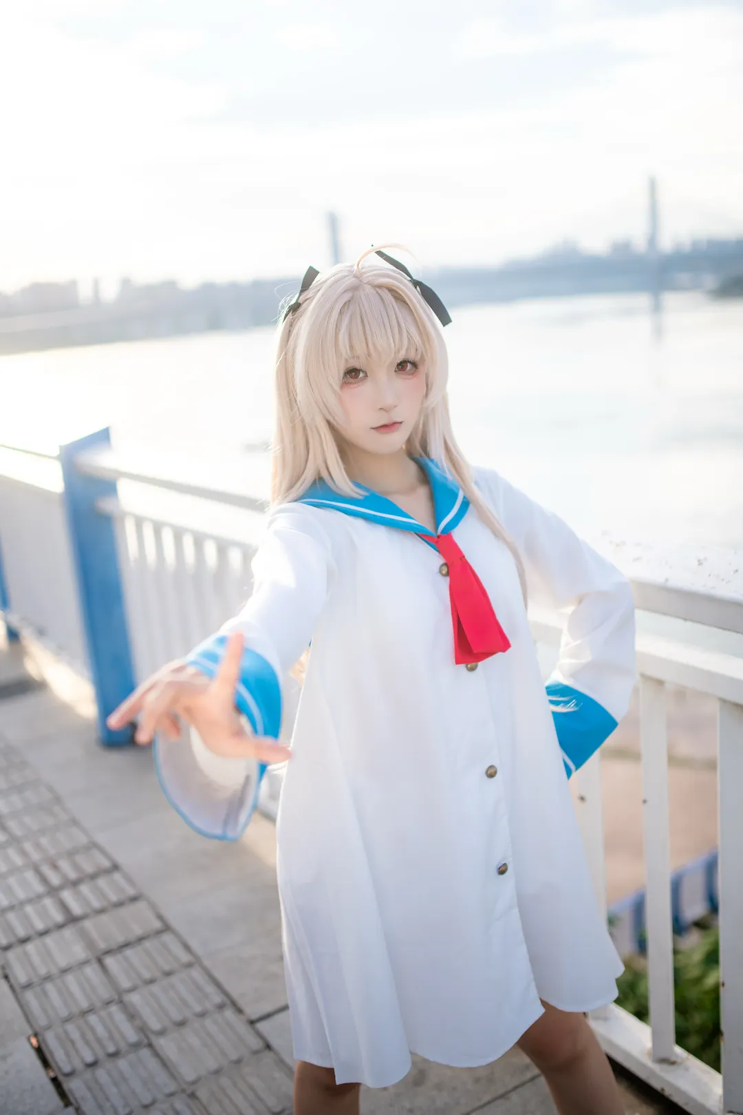 cos正片, 二次元cosplay, 水手服穿搭, 重庆外景摄影, 亚托莉cos - 第5张