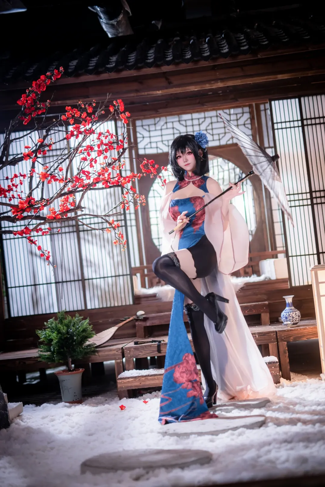 二次元撮影, アズールレーン, コスプレ撮影, 国風チャイナドレス, 建武コスプレ - 2枚目