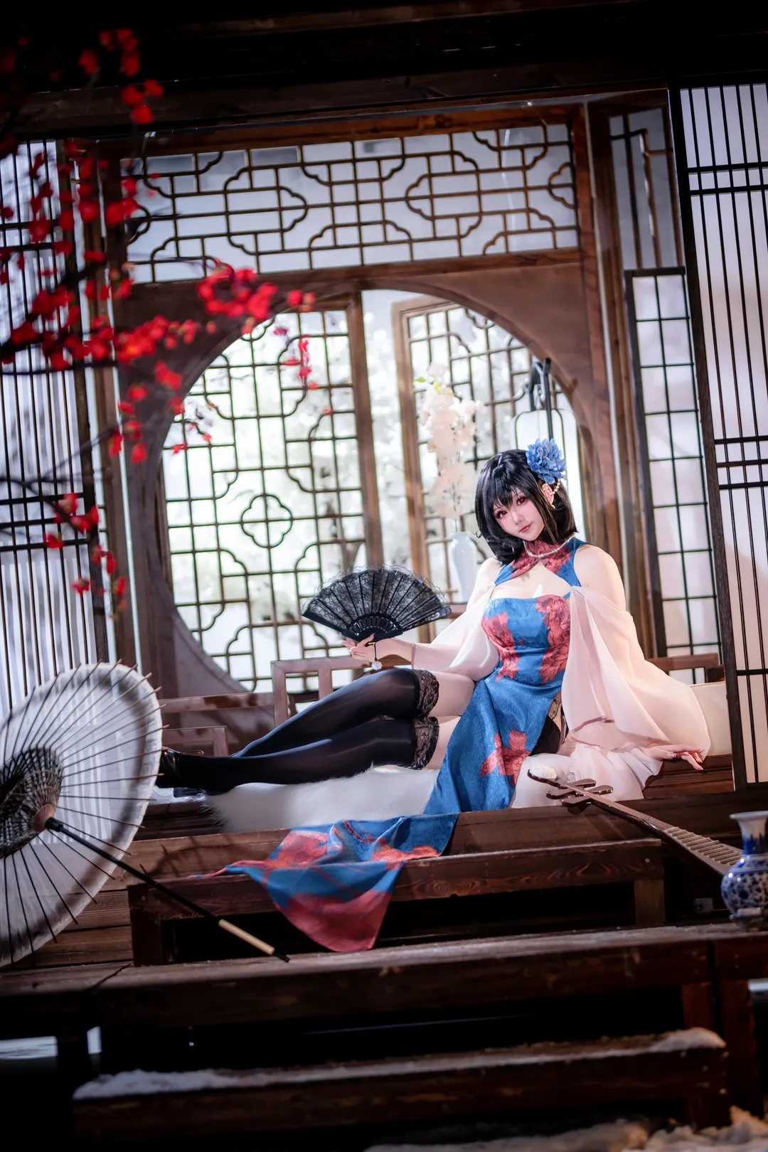 二次元撮影, アズールレーン, コスプレ撮影, 国風チャイナドレス, 建武コスプレ - 3枚目