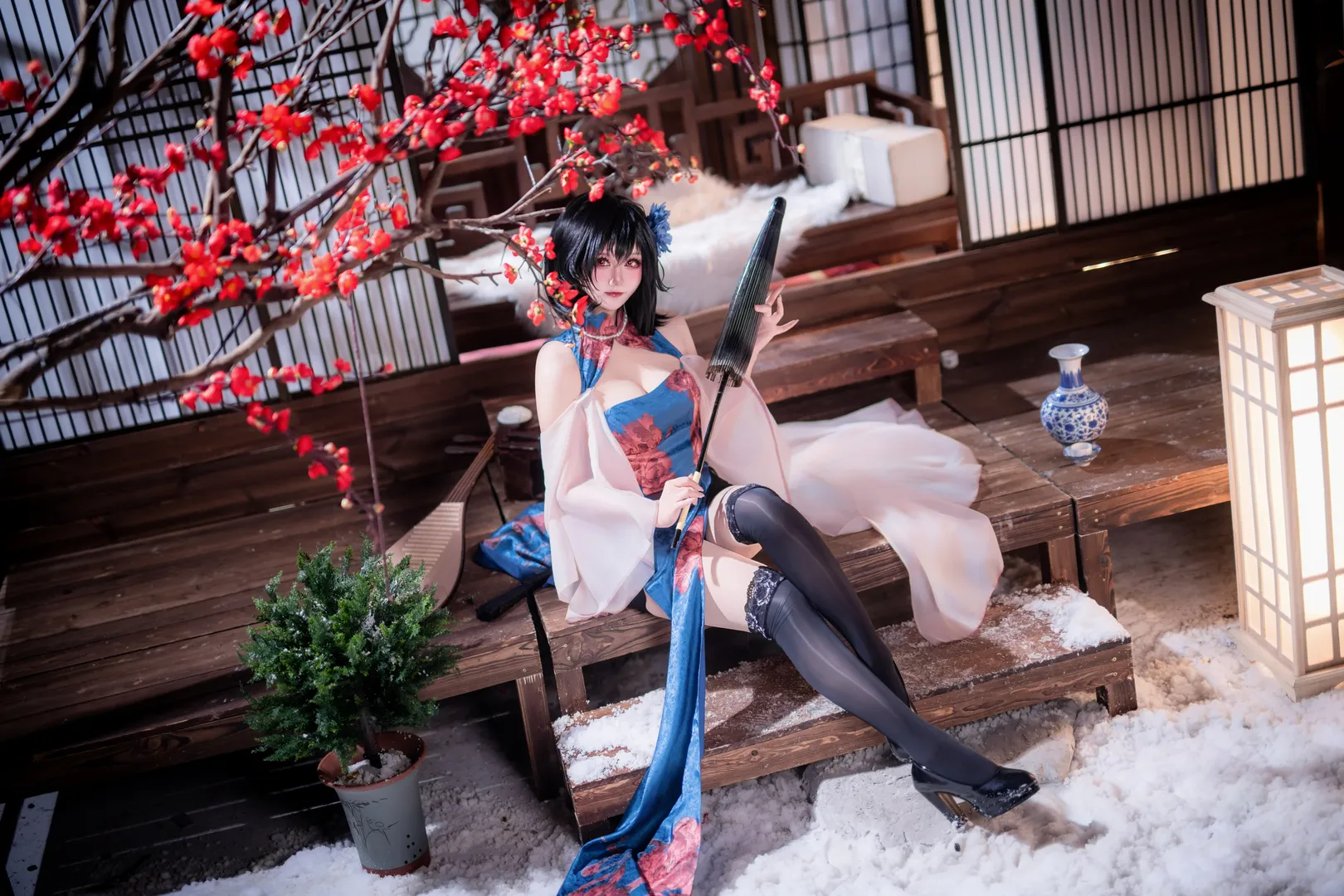 二次元撮影, アズールレーン, コスプレ撮影, 国風チャイナドレス, 建武コスプレ - 4枚目