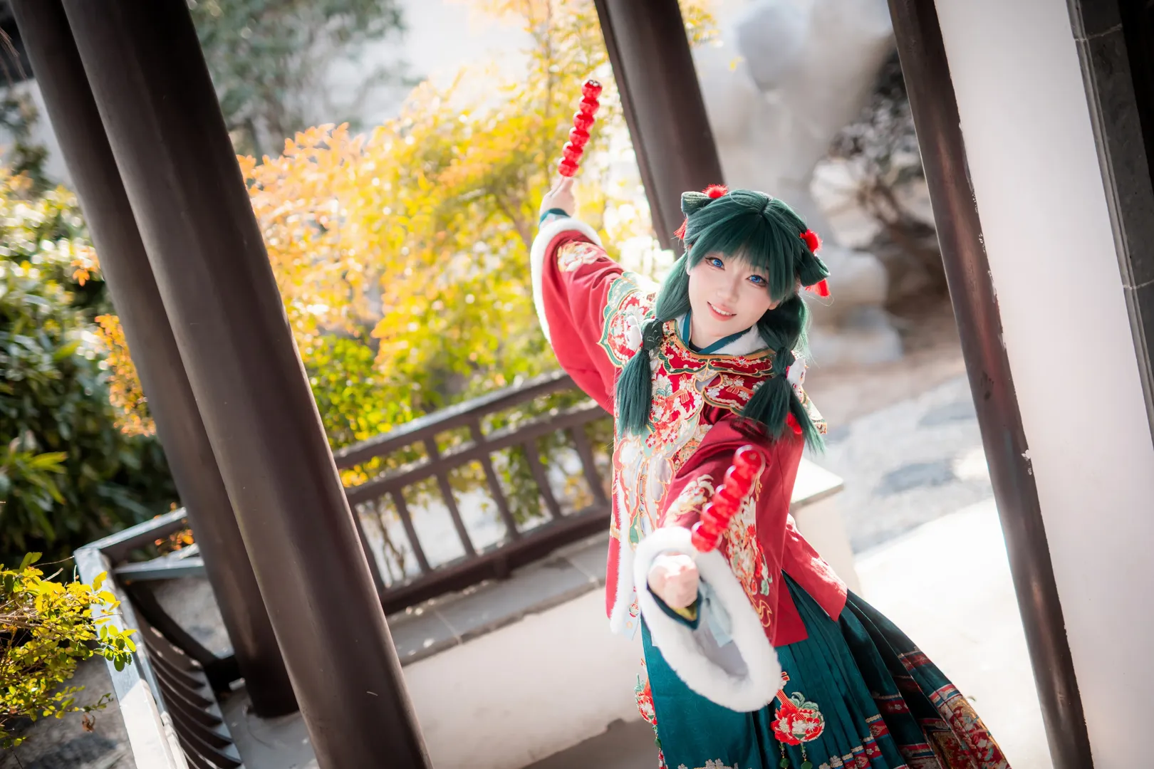 药屋少女的呢喃, 青岛约拍, 药屋猫猫cos, 汉服cosplay, 新年摄影 - 第10张