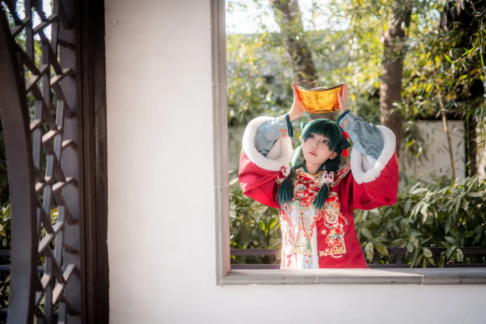 药屋少女的呢喃, 青岛约拍, 药屋猫猫cos, 汉服cosplay, 新年摄影 - 第2张