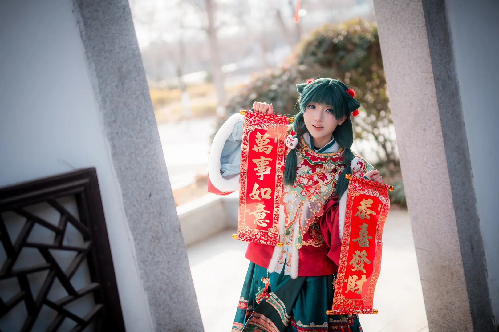 药屋少女的呢喃, 青岛约拍, 药屋猫猫cos, 汉服cosplay, 新年摄影 - 第3张