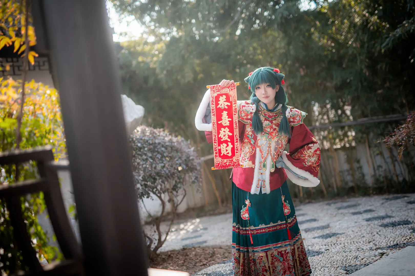 药屋少女的呢喃, 青岛约拍, 药屋猫猫cos, 汉服cosplay, 新年摄影 - 第6张