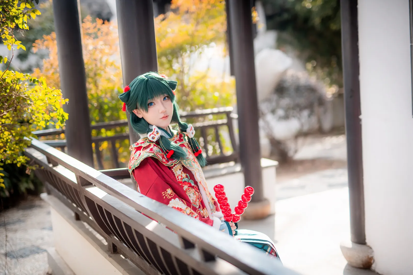 药屋少女的呢喃, 青岛约拍, 药屋猫猫cos, 汉服cosplay, 新年摄影 - 第8张
