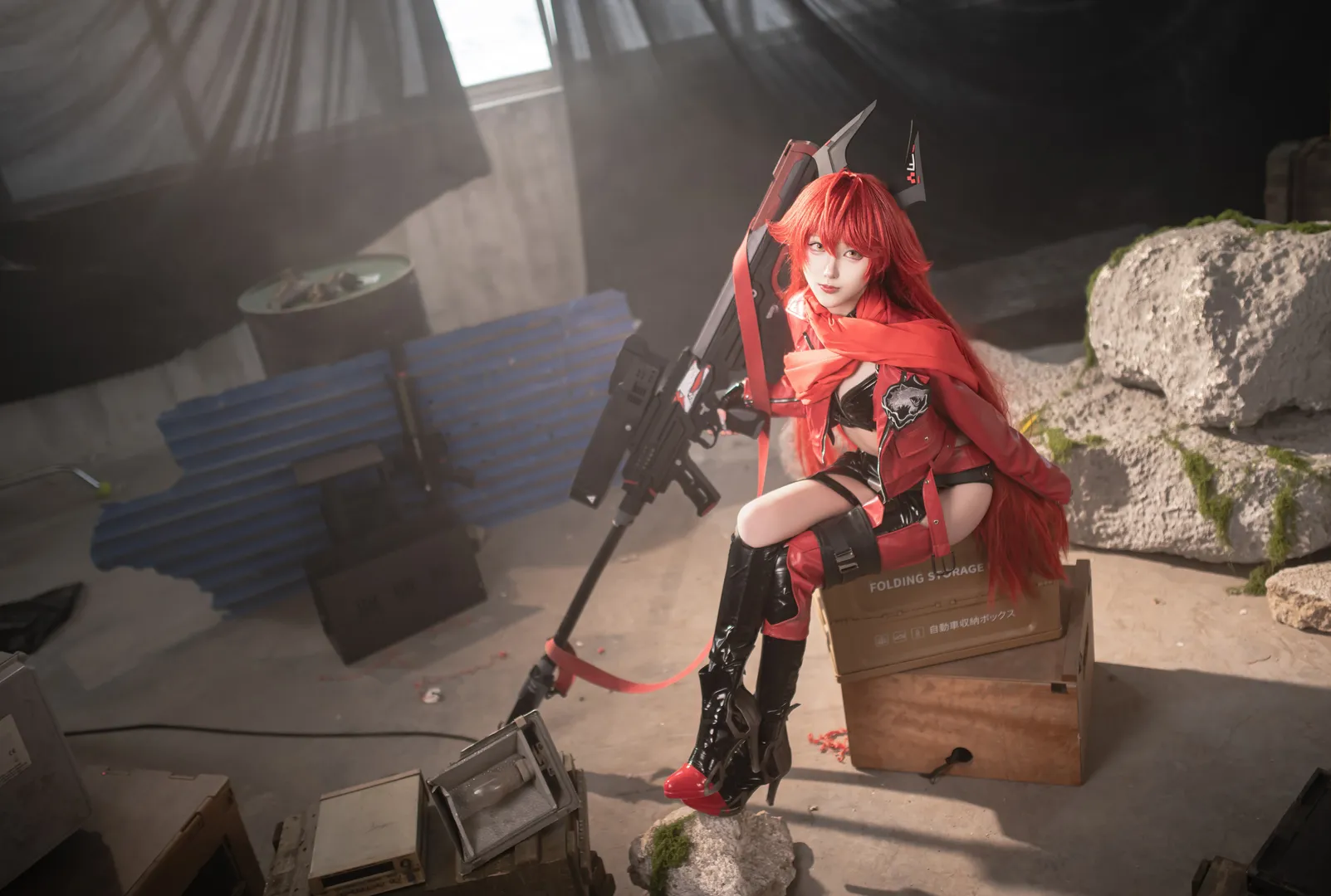 胜利女神Nikke, cosplay正片, nikke小红帽cos, 青岛摄影棚, 南光灯具 - 第5张
