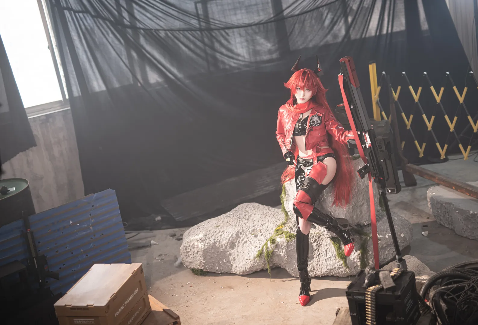 胜利女神Nikke, cosplay正片, nikke小红帽cos, 青岛摄影棚, 南光灯具 - 第6张