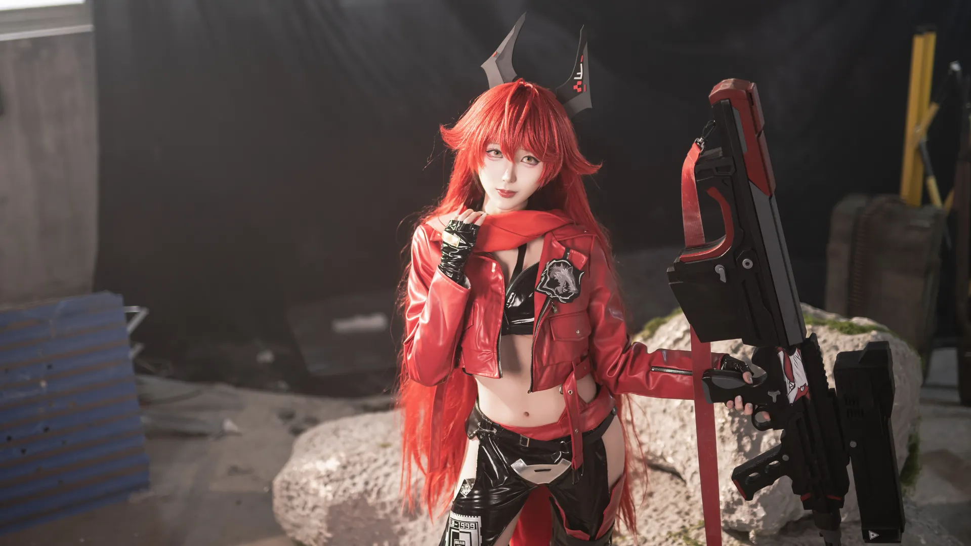 胜利女神Nikke, cosplay正片, nikke小红帽cos, 青岛摄影棚, 南光灯具 - 第8张