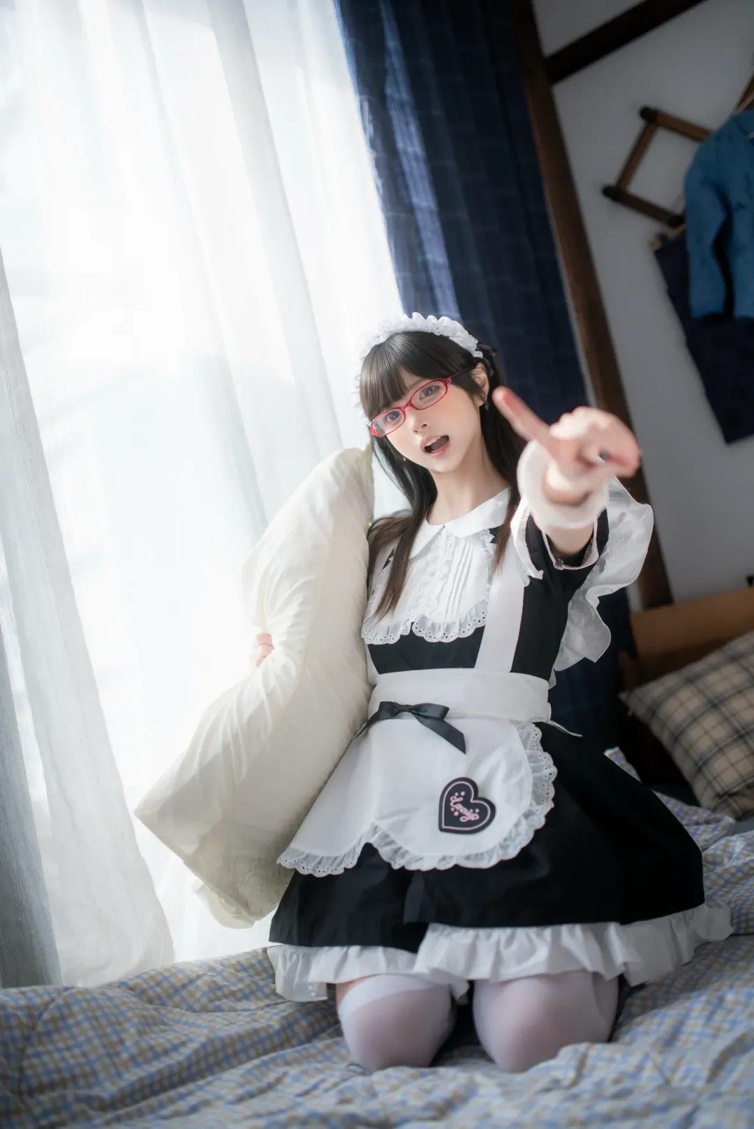 拍照姿势分享, 室内写真, 二次元穿搭, 日系摄影, 女仆装cosplay - 第8张