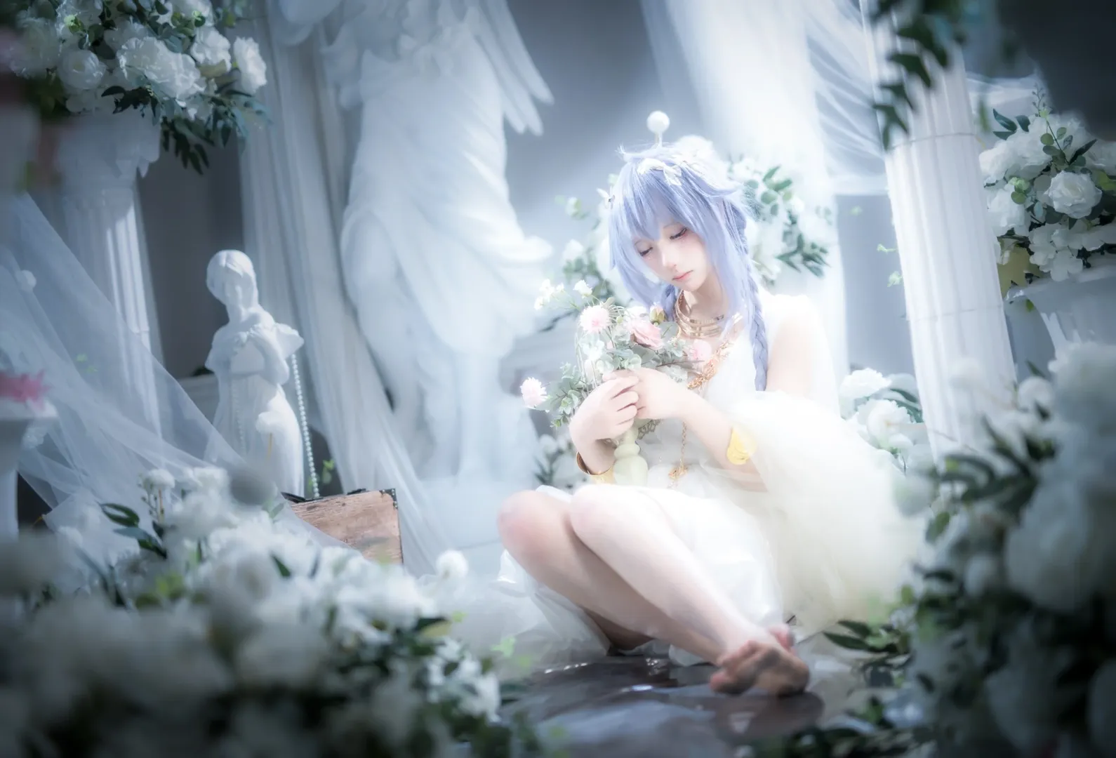 二次元Cosplay, 洛琪希cos, 无职转生, 希腊风摄影, 重庆漫展摄影 - 第2张