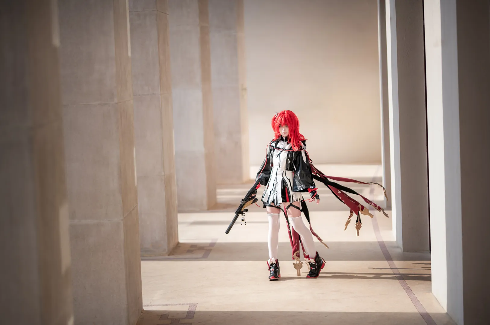 アークナイツ, 新約エクシアコスプレ, コスプレ撮影, タクティカルコーデ, 重慶二次元撮影