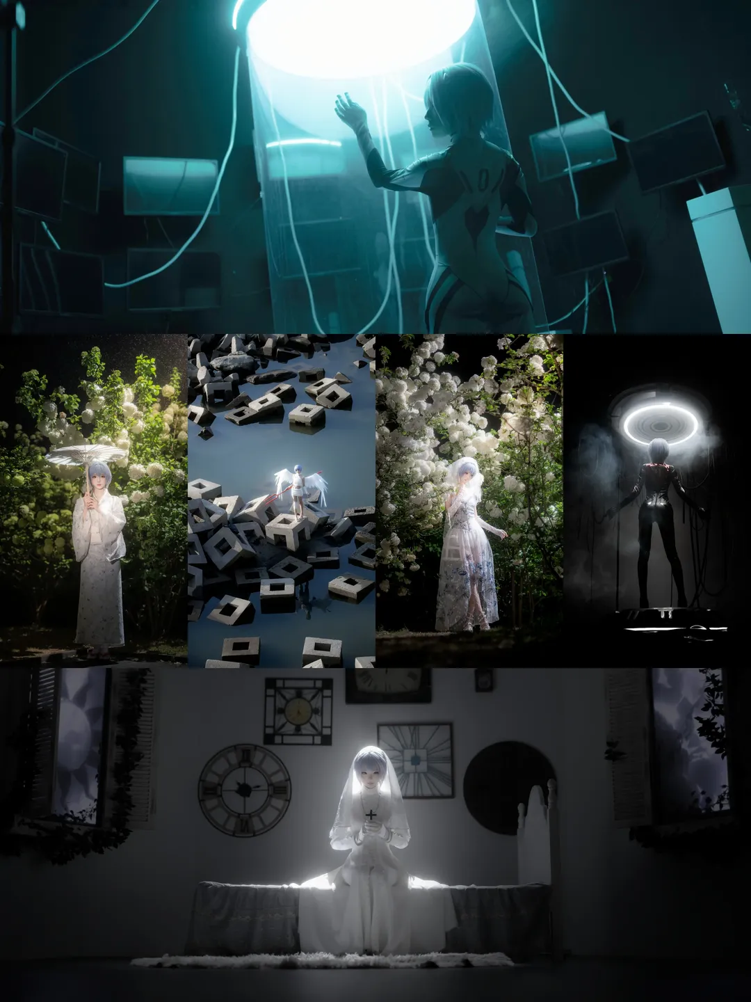 二次元攝影, 綾波麗cos, 新世紀福音戰士, cosplay攝影, 綾波麗生賀 - 第1張