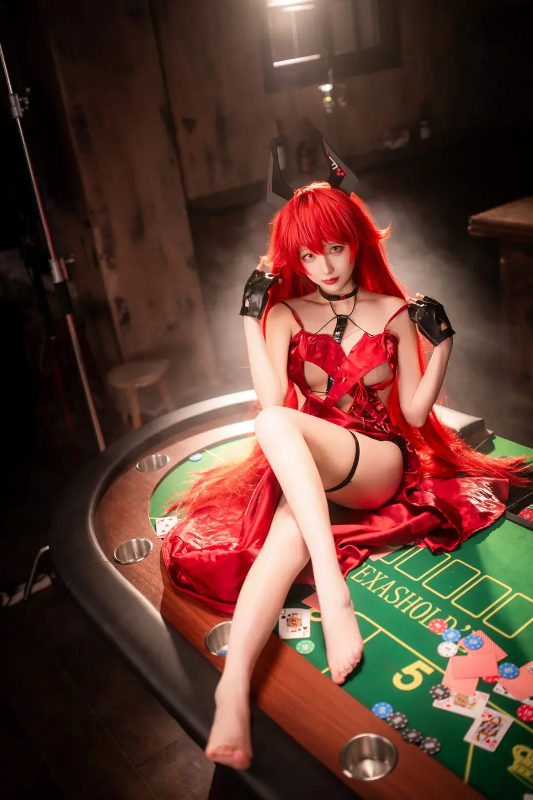 二次元cosplay, 胜利女神：妮姬, 暗黑风造型, nikke, 小红帽cos