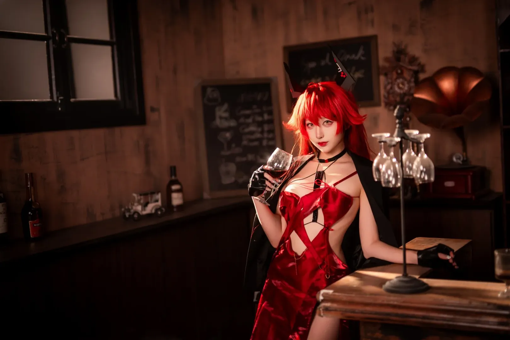 二次元cosplay, 胜利女神：妮姬, 暗黑风造型, nikke, 小红帽cos - 第3张