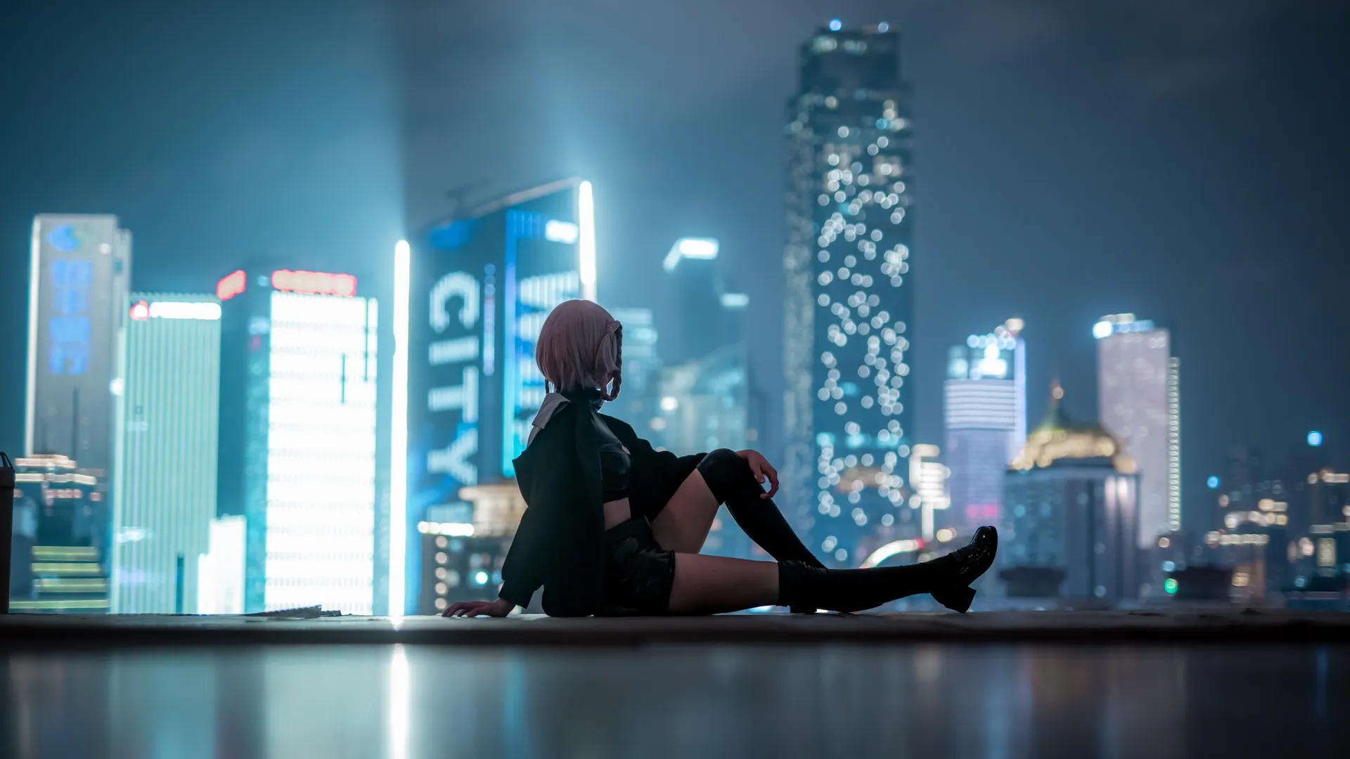 七草荠cos, 彻夜之歌, cosplay正片, 夜景人像摄影, 重庆拍照打卡 - 第2张